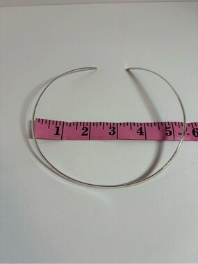 James Avery Silver Open Collar (Collet) Necklace